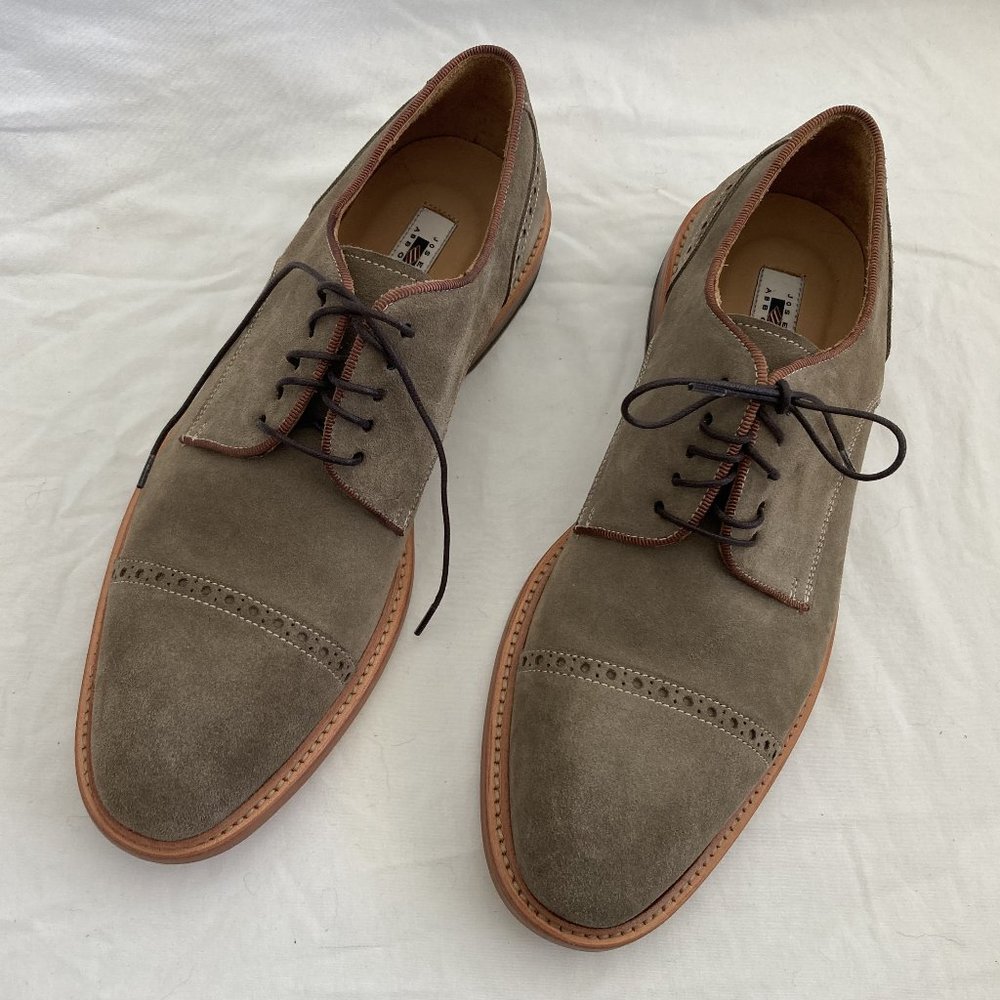 Joseph Abboud Taupe Suede Dress Shoes Size men's 9 1/2